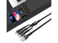 Kabel LDNIO LC93 za iPhone lightning/Micro USB/Type C 3.4A sivi 1.2m