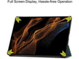 Maska za Samsung Tab S9 Ultra/ X910/ S10 Ultra/X920 na preklop Tablet Stripes zelena