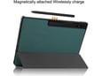 Maska za Samsung Tab S9 Ultra/ X910/ S10 Ultra/X920 na preklop Tablet Stripes zelena