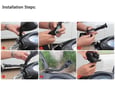 Drzac za telefon za bicikl i motor RG-09 crni