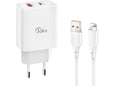 Kucni punjac KONFULON Joko JK87 PD 30W/ USB Q.30W sa kablom USB na iPhone Lightning beli 1m