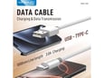 Kabel KONFULON Joko DC80 3A USB na Type-C beli 1m
