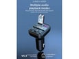 Bluetooth FM LED Transmiter C44 5V/ 3.1A crni