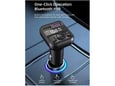 Bluetooth FM LED Transmiter C44 5V/ 3.1A crni