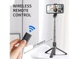 Stativ Tripod Wireless + Selfie Stick L03 (190-830mm) crni