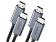 Kabel Syntech HDMI na HDMI 4K braided (2 komada) crni