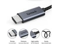 Kabel Syntech HDMI na HDMI 4K braided (2 komada) crni