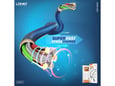 Kabel LDNIO LS441 USB na iPhone Lightning sivi 1m