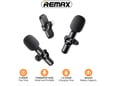 Bezicni mikrofon Lavalier REMAX K10 2u1 za mobilni telefon iPhone Lightning crni