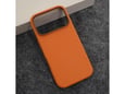 Maska za iPhone 17 Pro narandžasto Beautiful Shine Leather