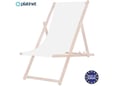 PLATINET vrtni lounge stol PSW, les, bela