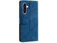 CHAMELEON preklopna torbica za Samsung Galaxy A37 5G, modra, WLGO-Lines