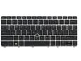 Tastatura za laptop HP EliteBook 820 G3 sa mišem sivi frejm
