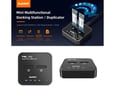 Maiwo Docking station K3016P2 USB-C na 2x M.2 NVMe clone crni