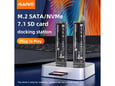 Maiwo Docking station K3016SD USB-C na 2x M.2 NVMe/SATA sa SD čitačem beli