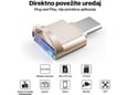 JWD Čitač kartica Mini Type-C sivi