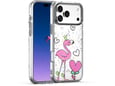 ONASI ovitek za silikonski Flamingo iPhone 17 Pro, prozoren