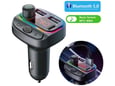 Bluetooth FM transmiter C14 RGB QC3.0 + PD crni
