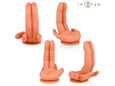 INTENSE FUN Dildo Leela G-spot Flexible Hand 17,8 Cm