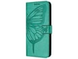 CHAMELEON preklopna torbica za Samsung Galaxy A37 5G, turkizna, WLGO-Butterfly