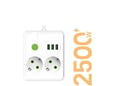 Produžni Kabl sa 2 Utičnice + 3 USB Porta