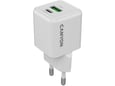 CANYON polnilec CU20AC, 20 W, PD QC, GaN, USB-C, USB-A