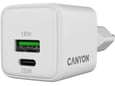 CANYON polnilec CU20AC, 20 W, PD QC, GaN, USB-C, USB-A