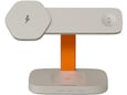 CANYON Wireless Charging Station Hexagon 310 3in1 LightGrey/Orange CNS-WCS310LGOR