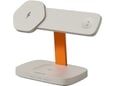 CANYON Wireless Charging Station Hexagon 310 3in1 LightGrey/Orange CNS-WCS310LGOR