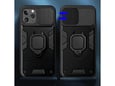 ONASI ovitek za silikonski Armor Ring iPhone 12/12 Pro, črna