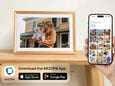 ARZOPA digitalni foto okvir D10, plastika, zlat, 10,1" + napajalnik