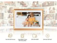 ARZOPA digitalni foto okvir D10, plastika, zlat, 10,1" + napajalnik