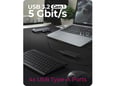 ICYBOX priklopna postaja IB-DK4062-CPD/USB-C/2x HDMI + 1x VGA/100W/IB-DK4062-CPD