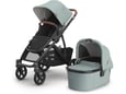 UPPABABY otroški voziček V3 Vista Kenzi 0303-VIS-EU-KNZ Mystic Aqua Carbon, Saddle L.