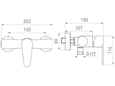 FERRO armatura za tuš kabino BAG7 243316