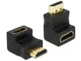 CABLETECH adapter HDMI (M) na HDMI (Ž), kotni 90° navzdol, CC-117 DOWN