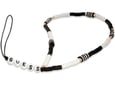 Guess GUSTBOHP zapestnica / obesek za telefon - Heishi Beads črno bel