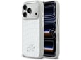 Maska Karl Lagerfeld Croco KL Script Logo MagSafe za iPhone 17 Pro srebrna