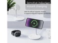 Bežični punjač 3u1 magnetni za Apple Watch, iPhone i AirPods 15W beli