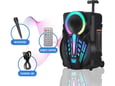 Thunder Bluetooth zvučnik karaoke set sa mikrofonom NDR-P08 crni