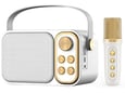 Bluetooth zvučnik karaoke set sa mikrofonom YS-103 beli