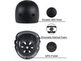 Kaciga za trotinet,rolere,skateboard RX H1 crna