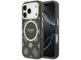 Maska Guess IML Peony Dot MagSafe za iPhone 17 Pro siva