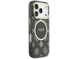 Maska Guess IML Peony Dot MagSafe za iPhone 17 Pro siva