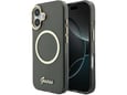 Maska Guess IML Script Metal MagSafe za iPhone 17 crna