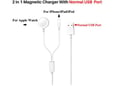Bežični punjač za Apple watch i kabel USB na Ligntning