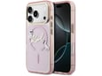 Maska Karl Lagerfeld IML Choupettes Karl Script Logo MagSafe za iPhone 17 Pro Max pink