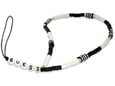 Vezica za mobilni Guess Strap Heishi Beads Black/White