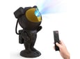 Lampa astronaut sa projektorom zvezdanog neba sa daljinskim crna