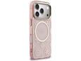Maska Guess IML Peony Dot MagSafe za iPhone 17 Pro roza